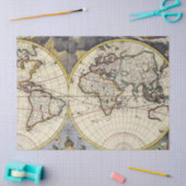 Oude Kaart Reeks 1 Ontwerp 5 Tissuepapier (Craft)