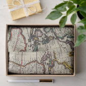 Oude Kaart Reeks 1 Ontwerp 5 Tissuepapier (Geschenk)