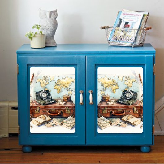 Oude Kaart Reizen Thema Decoupage Print Tissuepapier