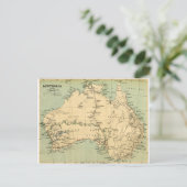 Oude kaart van Australië (Staand voorkant)