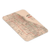  oude kaart van Chicago - 1893 Magneet (Rechterzijde)