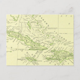 Oude kaart van Cuba, Caribische eilanden & Bahamas