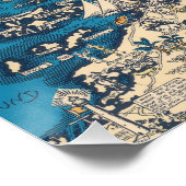  Oude Kaart van de Bermudaeilanden Perfect Poster (Hoek)