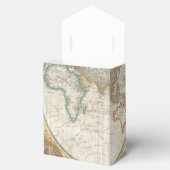 Oude kaart van de wereld bedankdoosjes (Geopend)