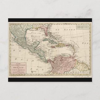 Oude kaart van het Caribisch gebied (1765)