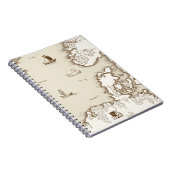 Oude kaart van het Noorden Zee, Groot-Brittannië e Notitieboek (Rechterzijde)