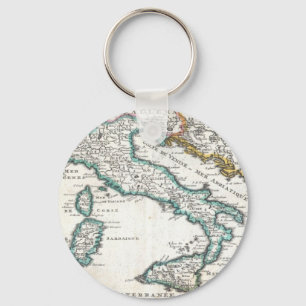 Oude kaart van Italië (1706) Sleutelhanger