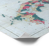 Oude Kaart van Japan Poster (Hoek)