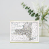 Oude kaart van New York van 1884 (Staand voorkant)