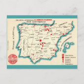 Oude kaart van Spanje (Voorkant)