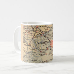 Oude kaart van Venetië - Venezia  Koffiemok