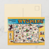 Oude kaart van Wyoming (Voorkant / Achterkant)