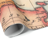 Oude kaartpatroon cadeaupapier (Rol Hoek)