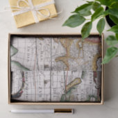 Oude kaartpatroon tissuepapier (Geschenk)
