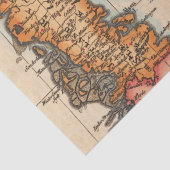 Oude kaartpatroon tissuepapier (Detail)