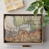 Oude Kaartserie 1 Ontwerp 10 Tissuepapier (Geschenk)