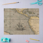 Oude Kaartserie 1 Ontwerp 14 Tissuepapier (Craft)