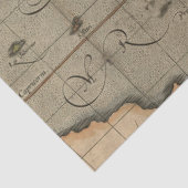 Oude Kaartserie 1 Ontwerp 14 Tissuepapier (Detail)