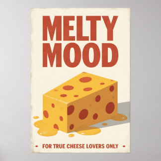 Oude Kaasposter – Retro Keuken Muur Kunst Poster