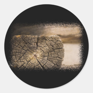 Oude kabeltexturen ronde sticker