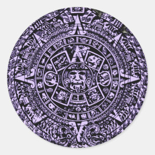 Oude kalender ronde sticker