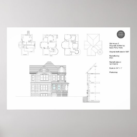 Oude kamer 2 poster (Voorkant)