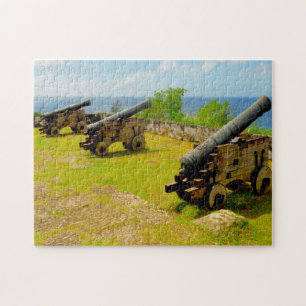 Oude kanonnen Guam. Legpuzzel