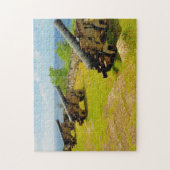 Oude kanonnen Guam. Legpuzzel (Verticaal)