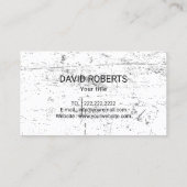 Oude kapitein Logo  Grunge Visitekaartje (Achterkant)