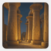 Oude Karnak Tempel Columns Sticker (Voorkant)