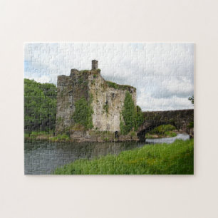 Oude kasteelpuzzel legpuzzel