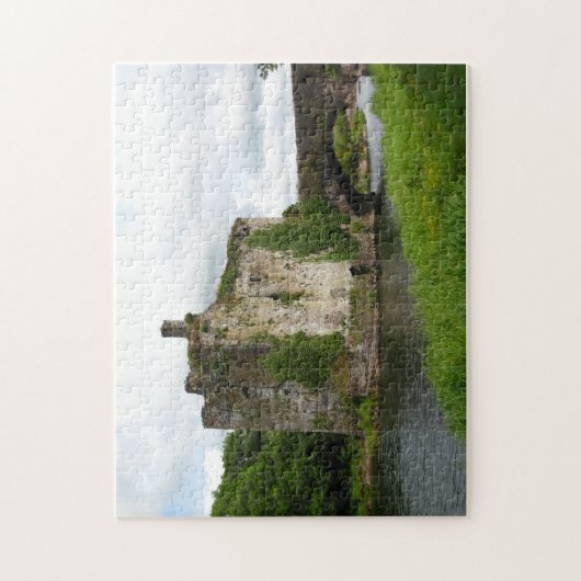 Oude kasteelpuzzel legpuzzel (Verticaal)