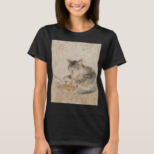 Oude kat eet Ramen T-shirt