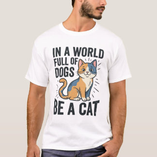 Oude Kat Liefhebber Wees een Kat Grafisch Ontwerp_ T-shirt