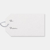 Oude kat vrolijk kerstfeest cadeaulabel (Achterkant Horizontaal)