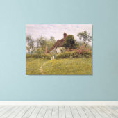 Oude katten bij inwendige canvas afdruk (Insitu (Houten vloer))