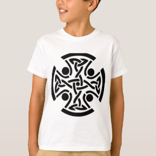 Oude Keltische Kruisknoopwerk Kunst T-shirt