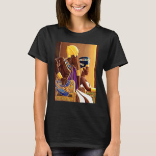 Oude Kemet 2 Egyptische Royalty Pharaoh en zijn vr T-shirt