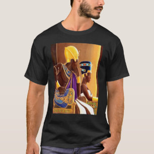 Oude Kemet 2 Egyptische Royalty Pharaoh en zijn vr T-shirt