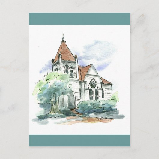 Oude kerk, Bartlett, TX Briefkaart (Voorkant)