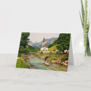 Oude kerk en brug in Beieren, Duitsland Kaart