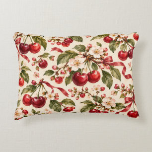 Oude Kersen & Roze Bloesems Accent Kussen