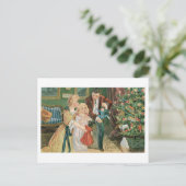 Oude kerst, beroemd feestdagenkaart (Staand voorkant)