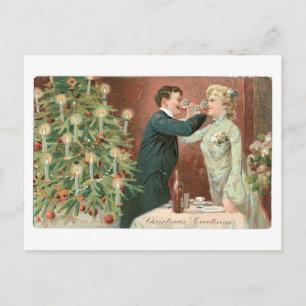 Oude kerst feestdagenkaart
