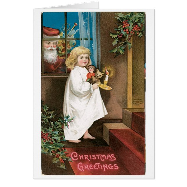 Oude kerst, meisje (Voorkant)