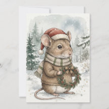 Oude Kerst Muis Vakantie Bos