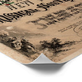 Oude kerst muziek poster oude typografie (Hoek)