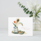 Oude kerst, oosterse stijl feestdagenkaart (Staand voorkant)