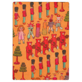 Oude Kerst Parade 1907 Puck Magazine Klembord (Achterkant)