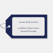 Oude Kerst, Scandinavische Sinterklaas Lucia-Engel Cadeaulabel (Achterkant Horizontaal)